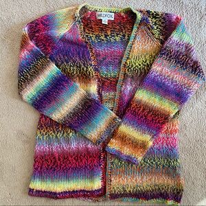 Wildfox aspen iridescent knot cardigan size M EUC
